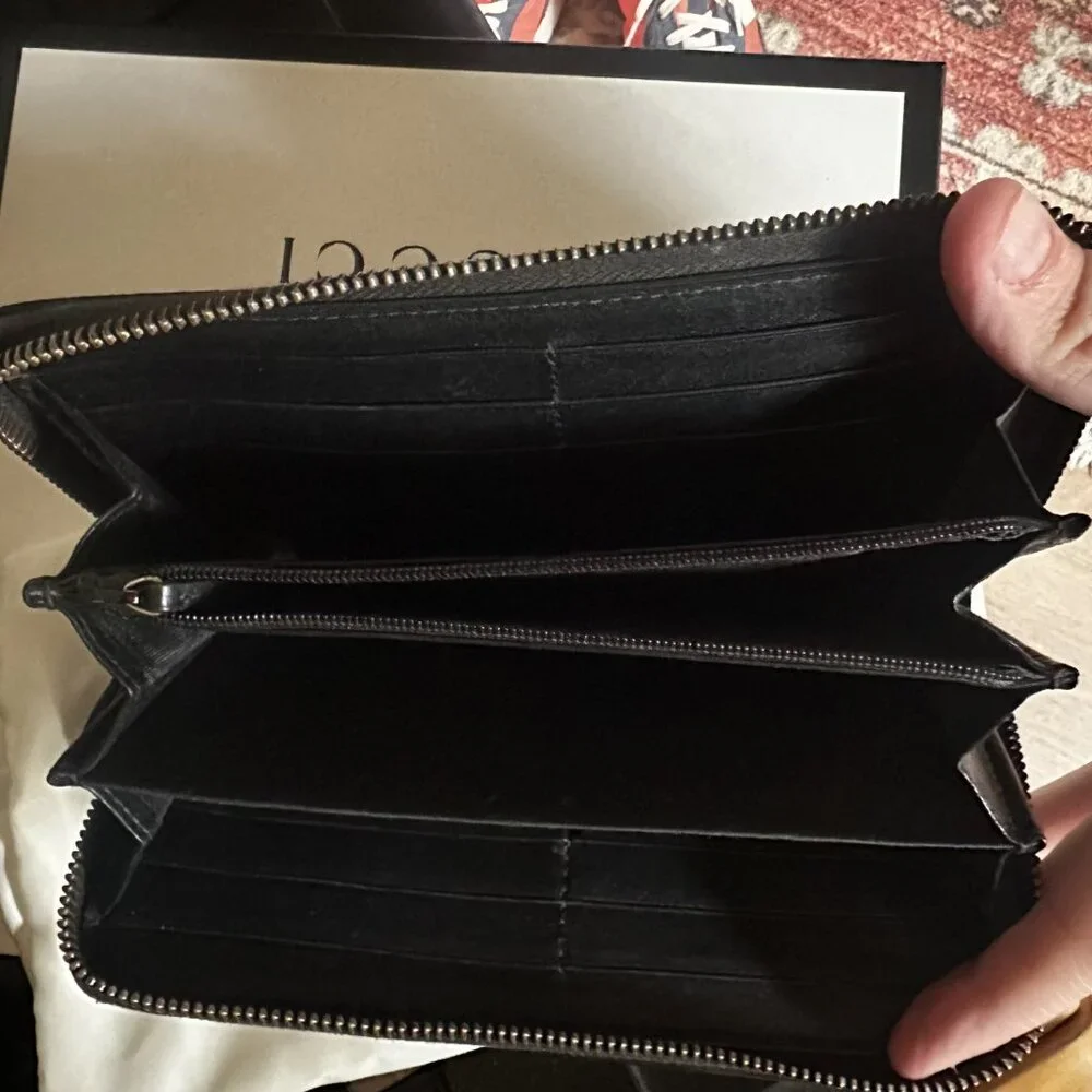 Double G Gucci zipped wallet - Picture 3 of 4